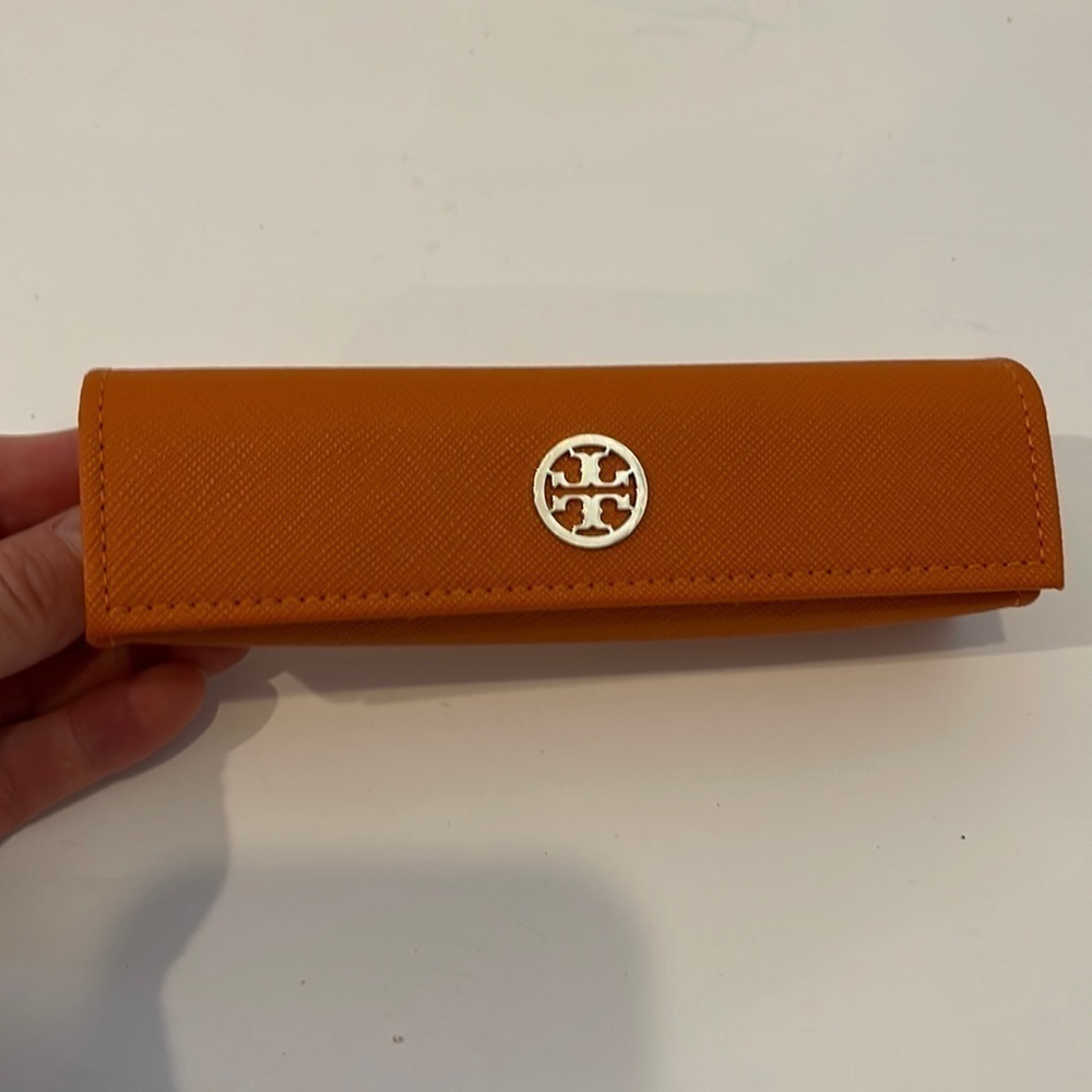 Tory Burch Orange Glasses Case